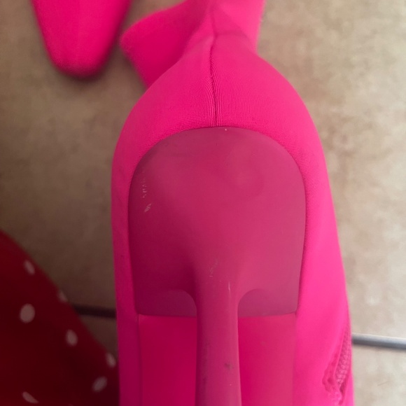 Steve Madden Vakay Neon Fuchsia Stretch Booties SZ 11M - Picture 7 of 9